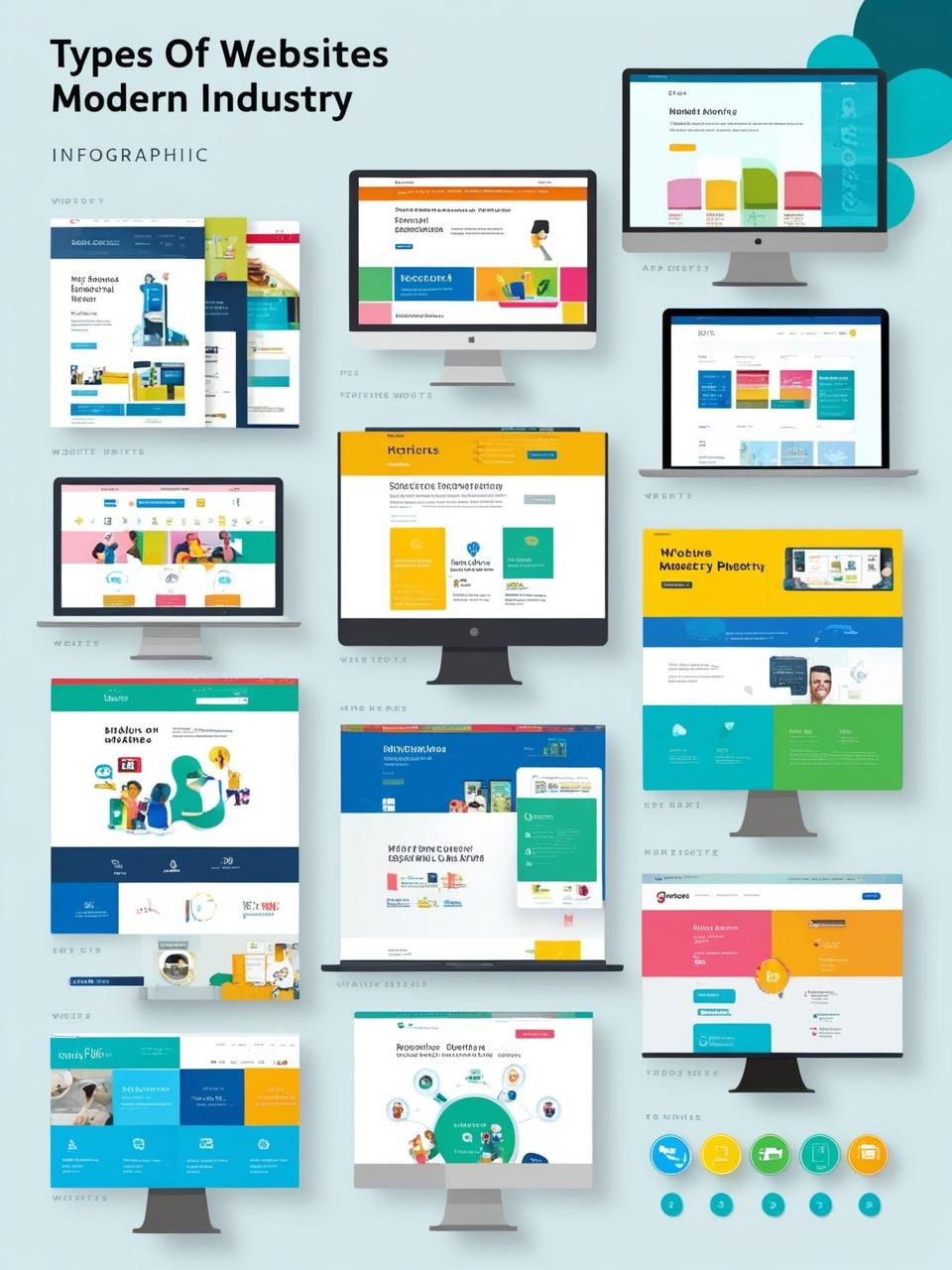 What types of websites used in the industry ?